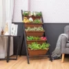 Tangkula 5-Tier Vertical Herb Garden Planter Box Outdoor Elevated Raised Bed Brown/Green -Tangkula GUEST 01d62ec2 c419 44d3 8f45 049370580ae1