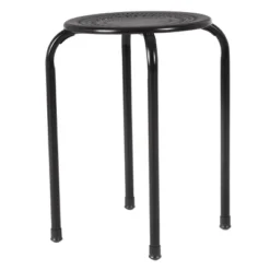 Tangkula Set Of 6 Stackable Stools Metal Chair Dining Set W/ Round Top -Tangkula GUEST 02728a3d 01d0 4721 89d1 efe4669bb1c9