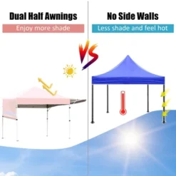 Tangkula 10x17ft Pop Up Canopy 3 Height Adjustment Folding Tent With Roller Bag -Tangkula GUEST 0458375d d2ad 48d1 be8e b3d10b5f1238