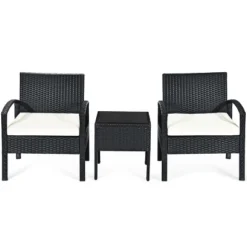 Tangkula 3 Pieces Patio Set Outdoor Wicker Rattan Furniture W/ Cushions 14 Tangkula 3 Pieces Patio Set Outdoor Wicker Rattan Furniture W/ Cushions -Tangkula GUEST 0747d272 2ce5 4beb 9161 693fda39ffb3 1