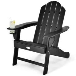 Tangkula Adirondack Chair Outdoor With Cup Holde Weather Resistant Lounger Chair For Backyard Garden Patio And Deck Black/Grey/Turquoise/White 19 Tangkula Adirondack Chair Outdoor With Cup Holde Weather Resistant Lounger Chair For Backyard Garden Patio And Deck Black/Grey/Turquoise/White -Tangkula GUEST 079bab76 a08c 40f3 8476 358bf9626744