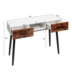 Tangkula 48" Industrial Console Table With 2 Drawers & Middle Open Shelf Narrow Accent Side Table For Entryway 12 Tangkula 48" Industrial Console Table With 2 Drawers & Middle Open Shelf Narrow Accent Side Table For Entryway -Tangkula GUEST 0a64d853 27df 4bc0 9687 cf0a72fa2452