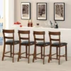 Tangkula Set Of 4 Bar Stools Vintage Wooden Dining Chair For Kitchen, Bistro Brown&Black 1 Tangkula Set Of 4 Bar Stools Vintage Wooden Dining Chair For Kitchen, Bistro Brown&Black -Tangkula GUEST 0d1ed8c1 000b 45ee aead a25a13ed62e4