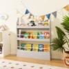 Tangkula 3-Tier Kids Bookshelf Toy Storage Bookcase Rack Wall W/ Anti-toppling Kits -Tangkula GUEST 0e92b235 d332 46c4 ae4a 0e9120a7ab55