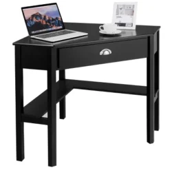 Tangkula Corner Computer DeskTable Wood Workstation BlackWhite 11 Tangkula Corner Computer DeskTable Wood Workstation BlackWhite -Tangkula GUEST 13017c8c 22b0 4b43 960d 759b1d5c9ef4