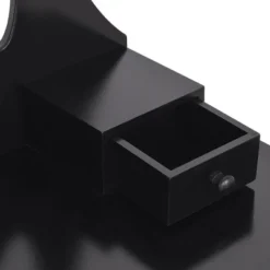 Tangkula Mirrored Dressing Table Wooden Vanity Makeup Unit W/ Cushioned Stool -Tangkula GUEST 138ddb5c a953 4c2d 866e 0b1eaf8d25b9