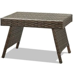 Tangkula Outdoor Wicker Table Patio Rattan Coffee Table Side Table Steel Frame 13 Tangkula Outdoor Wicker Table Patio Rattan Coffee Table Side Table Steel Frame -Tangkula GUEST 15bad4f5 ab1f 4a3c 85a5 5f7f5027f739