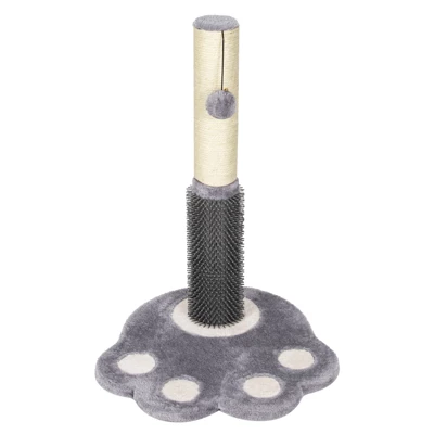 Tangkula 20.5" Tall Cat Scratching Pole With Sisal Rope & 2 Balls Claw Scratcher For Most Cats 5 Tangkula 20.5" Tall Cat Scratching Pole With Sisal Rope & 2 Balls Claw Scratcher For Most Cats - Image 3