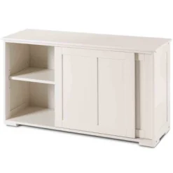 Tangkula Wood Buffet Cupboard Kitchen Storage Cabinet Sideboard W/ Sliding Door -Tangkula GUEST 1dd95314 93a2 4f25 9a19 4622f0126c6c