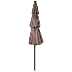Tangkula Outdoor Auto-tilt Patio Market Umbrella W/ Double Vented -Tangkula GUEST 1e0b0363 2b43 45c8 b027 7a9b9cea8eec