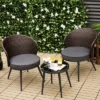 Tangkula 3PCS Rattan Patio Furniture Set Outdoor Conversation Furniture Set W/ Seat Cushions 2 Tangkula 3PCS Rattan Patio Furniture Set Outdoor Conversation Furniture Set W/ Seat Cushions -Tangkula GUEST 23ba761a a994 4eda 8279 2e0d3b9cca73