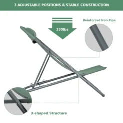 Tangkula 2 PCS Beach Chair Lounger Reclining Folding Chair W/3-Position Adjustable Backrest Blue/Orange/Green 18 Tangkula 2 PCS Beach Chair Lounger Reclining Folding Chair W/3-Position Adjustable Backrest Blue/Orange/Green -Tangkula GUEST 23e75991 7ee6 4630 8ed6 158eb315d534