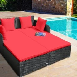 Tangkula Patio Rattan Daybed With 4 Pillows Cushioned Sofa For Outdoor 17 Tangkula Patio Rattan Daybed With 4 Pillows Cushioned Sofa For Outdoor -Tangkula GUEST 27eca61d 681f 44fe 9ce3 8cd10d4cdbcb