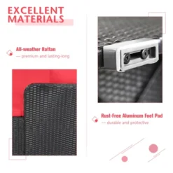 Tangkula Patio Rattan Daybed With 4 Pillows Cushioned Sofa For Outdoor 21 Tangkula Patio Rattan Daybed With 4 Pillows Cushioned Sofa For Outdoor -Tangkula GUEST 2804119a 38b1 4cbc 97bc c197ee1a4546