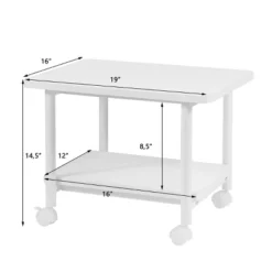 Tangkula 2-Tier Rolling Under Desk Printer Cart With 2 Storage Shelves Printer Stand For Home Office 13 Tangkula 2-Tier Rolling Under Desk Printer Cart With 2 Storage Shelves Printer Stand For Home Office -Tangkula GUEST 2af6269d cbe7 47e0 a441 800f27c81ae8