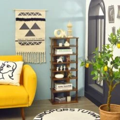 Tangkula 7-Tier Shoe Rack Free Standing Shelf Storage Modern Shoe Rack Organizer Brown/Black/White 14 Tangkula 7-Tier Shoe Rack Free Standing Shelf Storage Modern Shoe Rack Organizer Brown/Black/White -Tangkula GUEST 2b16616a 84a2 4220 bcf1 7a9b8774c5d8