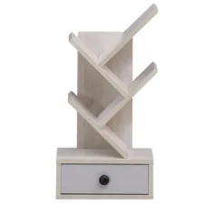 Tangkula 5-Tier Tree Bookshelf W/ Wooden Drawer Display Storage Organizer Rack -Tangkula GUEST 2cb95e66 ad5c 436c bd24 549cc5a4ebb2