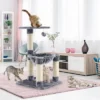 Tangkula Cat Tree Multi-Level Cat Tower W/ Scratching Posts & Cat Hammock Grey -Tangkula GUEST 2cd55cbd 67c7 4b79 bce7 b4e9baa10976