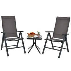 Tangkula 2 Pack Folding Dining Chairs Adjustable Reclining Back Chairs Suitable For Outdoor & Indoor Gray 12 Tangkula 2 Pack Folding Dining Chairs Adjustable Reclining Back Chairs Suitable For Outdoor & Indoor Gray -Tangkula GUEST 2d60b5d8 96cd 40d3 ba07 421bcf045bed