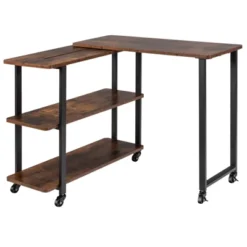 Tangkula Sofa Side Table W/Storage Shelves Mobile End Table Rolling Couch Table Desk For Living Room Bedroom -Tangkula GUEST 2d9ca722 e836 43b2 880e f68b6068afaf