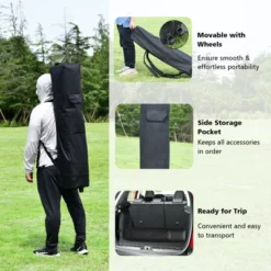 Tangkula 10x10 Ft Pop Up Canopy Tent One Person Set-up Instant Shelter With Central Lock W/ Roll-up Side Wall 18 Tangkula 10x10 Ft Pop Up Canopy Tent One Person Set-up Instant Shelter With Central Lock W/ Roll-up Side Wall -Tangkula GUEST 3b3cc99a f58a 4d57 8a17 58eddc2c4799