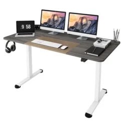 Tangkula 55" Electric Standing Desk Height Adjustable Home Office Table W/ Hook -Tangkula GUEST 4012589a 57dd 4a92 b2b7 f08219fa2340