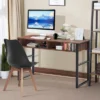Tangkula Computer Desk Study Writing Table W/2 Drawers Workstation For Home Office -Tangkula GUEST 431f1053 d600 4c2a 98e8 233f34e4b780