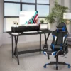Tangkula Gaming Desk& Massage Gaming Chair Set Gamer Workstation With Headphone Hook -Tangkula GUEST 44d50de3 718a 40d4 b4d8 8ed62b6febce