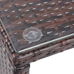 Tangkula 3PC Outdoor Furniture Set Rattan Wicker Sofa Table Deck Garden Patio -Tangkula GUEST 451423e6 dbef 498c 8002 b16c6a871a3c