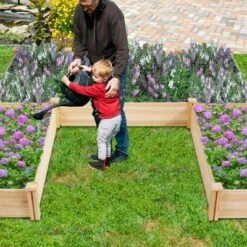 Tangkula Elevated Garden Bed U-shaped Wooden Planters Flexible Combination Suitable For Vegetable Flower Herb -Tangkula GUEST 4706773d b4c7 4bd2 bd37 b17eba0a73e8
