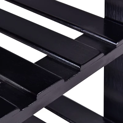 Tangkula 3 Tier Shoe Rack Storage Shelf Bamboo Furniture 7 Tangkula 3 Tier Shoe Rack Storage Shelf Bamboo Furniture - Image 5