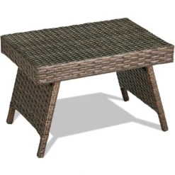 Tangkula Outdoor Wicker Table Patio Rattan Coffee Table Side Table Steel Frame 14 Tangkula Outdoor Wicker Table Patio Rattan Coffee Table Side Table Steel Frame -Tangkula GUEST 496becac f6fb 4e50 883c e77c896bf5d6