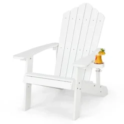 Tangkula Patio HIPS Outdoor Weather Resistant Slatted Chair Adirondack Chair W/ Cup Holder 28 Tangkula Patio HIPS Outdoor Weather Resistant Slatted Chair Adirondack Chair W/ Cup Holder -Tangkula GUEST 4bf3672e 1b73 4b81 bca9 a9f4769a566b