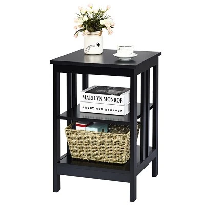 Tangkula 3-tier Side Table Nightstand Sofa End Table Storage Display Shelf 13 Tangkula 3-tier Side Table Nightstand Sofa End Table Storage Display Shelf - Image 11