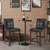 Tangkula Set Of 4 Bar Stools 25inch Counter Height Barstool Pub Chair Rubber Wood Black