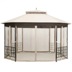 Tangkula 10'x 12'Octagonal Canopy Tent Patio Gazebo Canopy Shelter W/ Mosquito Netting -Tangkula GUEST 525cc814 a4f1 47bb abb9 6a83cb04c4d0