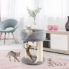 Tangkula Cat Tower Cat Activity Tree W/ Plush Perch & Scratching Posts Grey -Tangkula GUEST 52e82b18 4648 4a66 9543 2053b73d8844