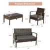 Tangkula 4 PCS Rattan Wicker Furniture Set Loveseat Sofa Cushioned Patio Outdoor Brown 1 Tangkula 4 PCS Rattan Wicker Furniture Set Loveseat Sofa Cushioned Patio Outdoor Brown -Tangkula GUEST 5a607bbb 8a06 412b bc23 bbdb6927767d