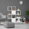 Tangkula 5-Shelf Modern Ladder Corner Bookshelf Display Storage Rack For Home&Office -Tangkula GUEST 5ae23bc1 430f 4238 84c9 b25f209f7196