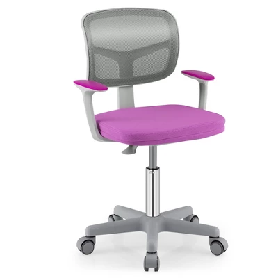 Tangkula Kids Desk Chair Adjustable Height Children Study Chair W/Auto Brake Casters Blue / Pink 13 Tangkula Kids Desk Chair Adjustable Height Children Study Chair W/Auto Brake Casters Blue / Pink - Image 11