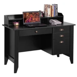Tangkula Wooden Computer Writing Desk Office Study Table With Drawers Black/Walnut 12 Tangkula Wooden Computer Writing Desk Office Study Table With Drawers Black/Walnut -Tangkula GUEST 5d1bd8c2 2b4c 4923 93a5 570353805942