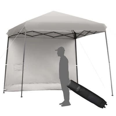 Tangkula 10x10 Ft Pop Up Canopy Tent One Person Set-up Instant Shelter With Central Lock W/ Roll-up Side Wall 13 Tangkula 10x10 Ft Pop Up Canopy Tent One Person Set-up Instant Shelter With Central Lock W/ Roll-up Side Wall - Image 11