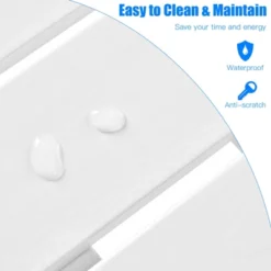 Tangkula 18’’ Outdoor Round Side Table Wooden Coffee Table Suitable For Garden Patio Balcony White/Gray/Black -Tangkula GUEST 5f837604 d6e4 45d0 a48c 9b374cbb5118