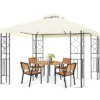 Tangkula 2-Tiers 10'x10'Outdoor Canopy Gazebo Art Steel Frame Party Patio Large Canopy Gazebo W/Netting 2 Tangkula 2-Tiers 10'x10'Outdoor Canopy Gazebo Art Steel Frame Party Patio Large Canopy Gazebo W/Netting -Tangkula GUEST 5f84e19c 5072 4013 a9b3 6b77f1aa52c0