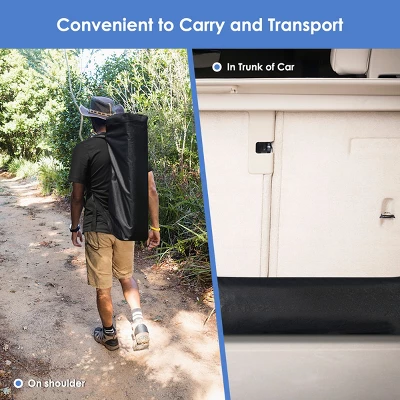 Tangkula 7x7 FT Pop-up Canopy Portable Outdoor Offset Tent W/Carry Bag Blue/White/Grey 6 Tangkula 7x7 FT Pop-up Canopy Portable Outdoor Offset Tent W/Carry Bag Blue/White/Grey - Image 4