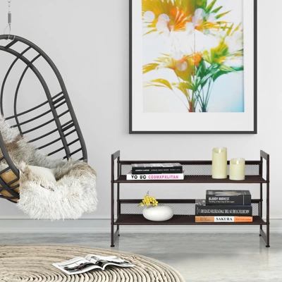 Tangkula Iron Shoe Shelf 2/3/4-Tier Space Saving Layered Shoes Shelving Shoes Storage Organizer 5 Tangkula Iron Shoe Shelf 2/3/4-Tier Space Saving Layered Shoes Shelving Shoes Storage Organizer - Image 3