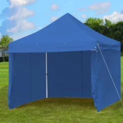 Tangkula 10x10ft Pop Up Tent, 4 Height Adjustment Folding Camping Tent With Awning -Tangkula GUEST 62aceeeb 4cf9 47d4 9467 1be2d11cfce4