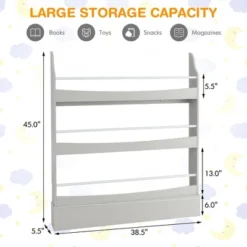 Tangkula 3-Tier Kids Bookshelf Toy Storage Bookcase Rack Wall W/ Anti-toppling Kits 20 Tangkula 3-Tier Kids Bookshelf Toy Storage Bookcase Rack Wall W/ Anti-toppling Kits -Tangkula GUEST 63c6a092 7d2b 411b 8a01 55bee9bb86a7