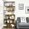Tangkula 6-Tier S-Shaped Wooden Bookshelf Storage Bookcase Multifunctional Display Stand Shelf -Tangkula GUEST 66cc9596 5e54 4f9c b924 e3a04c96c470