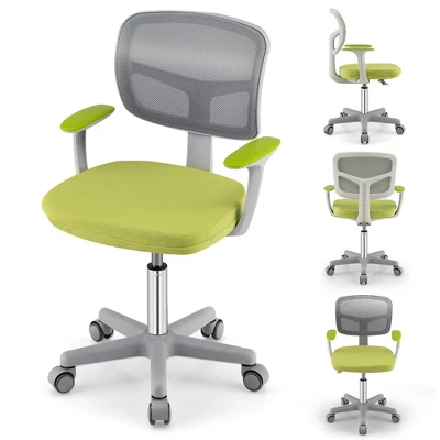 Tangkula Kids Desk Chair Adjustable Height Children Study Chair W/Auto Brake Casters Blue / Pink 10 Tangkula Kids Desk Chair Adjustable Height Children Study Chair W/Auto Brake Casters Blue / Pink - Image 8